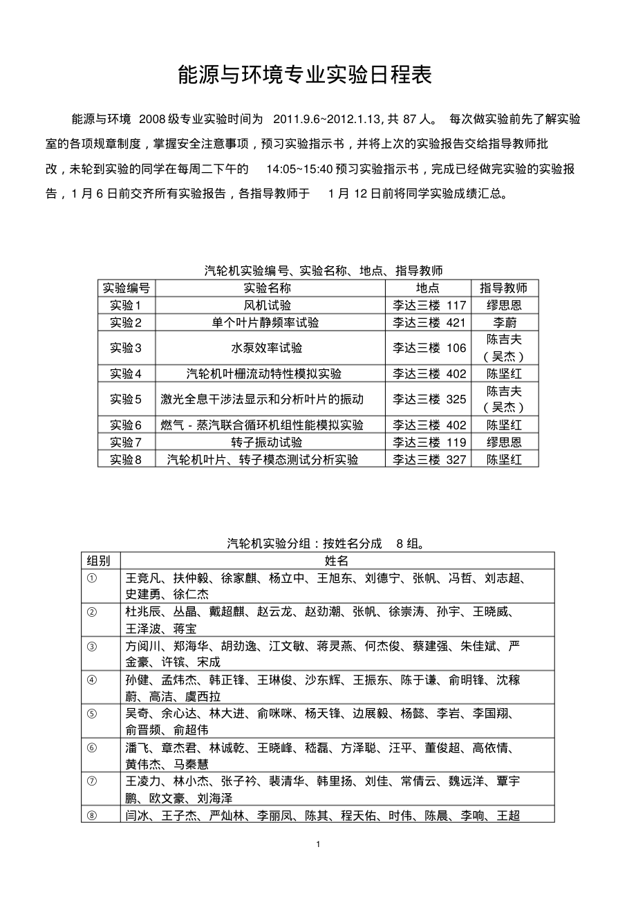 热能97(58人)锅炉实验日程表2000_第1页