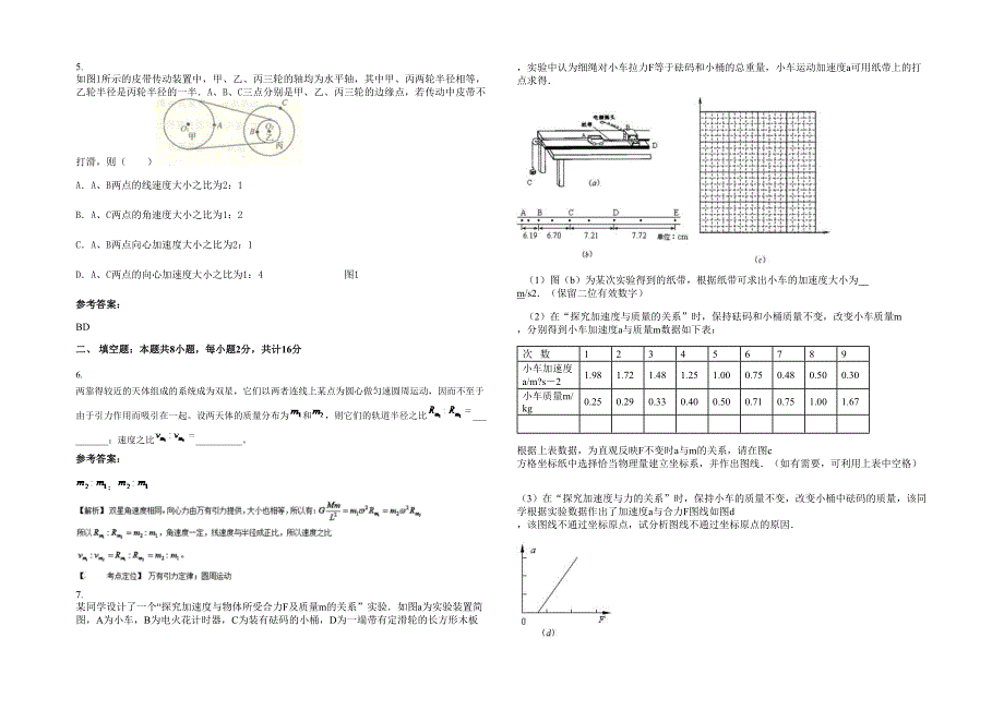 山东省临沂市大学第二附属中学高三物理测试题含解析_第2页