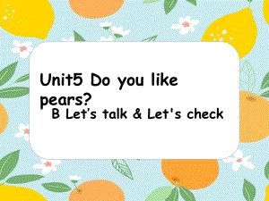 PEP版小学英语三年级下册Unit 5Part B Let''s talk—Let''s play课件