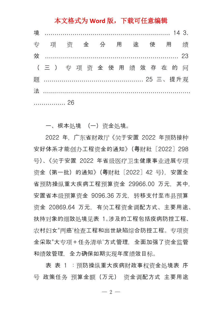 预防操纵重大疾病工程绩效自评报告_第2页