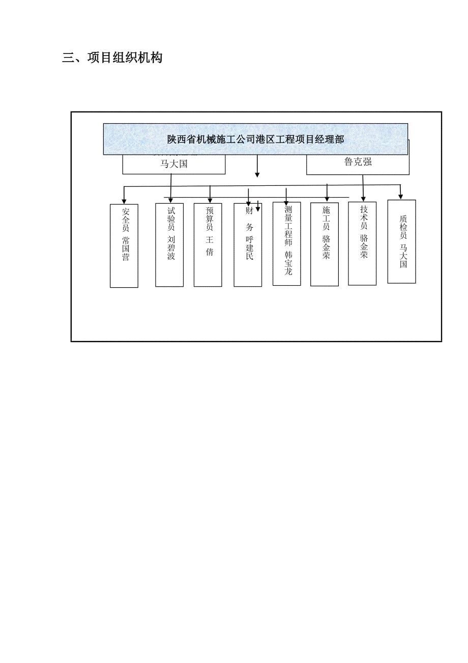 集装箱码头停车区改造工程施工组织设计_第5页