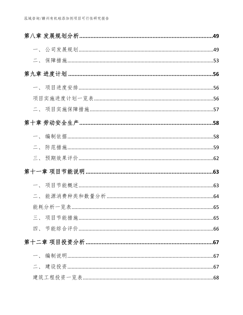 赣州有机硅添加剂项目可行性研究报告模板范文_第3页