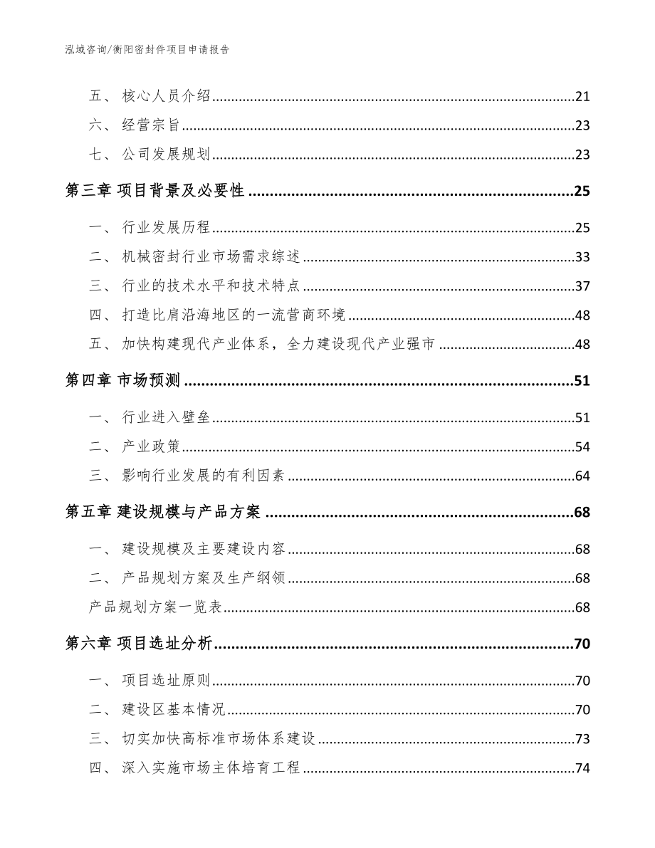 衡阳密封件项目申请报告_参考模板_第2页