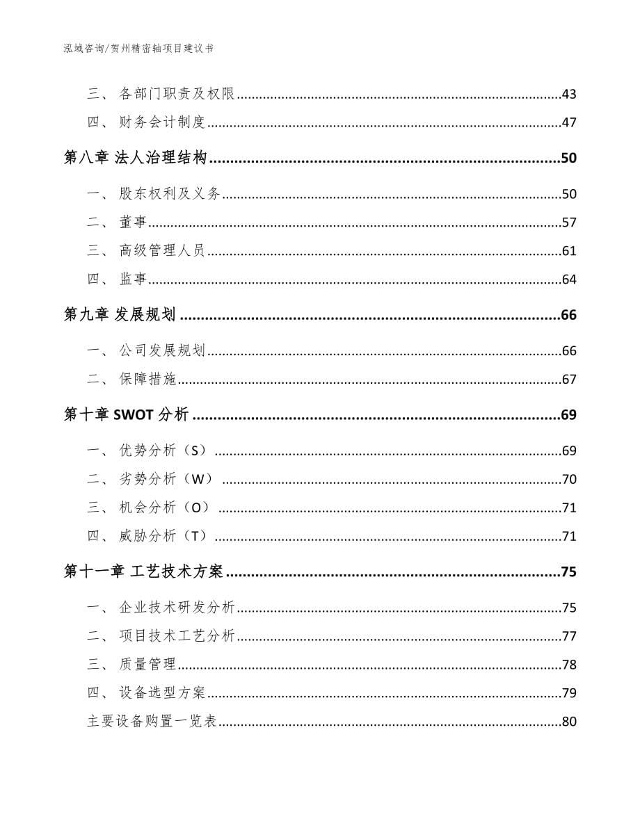 贺州精密轴项目建议书【模板参考】_第5页