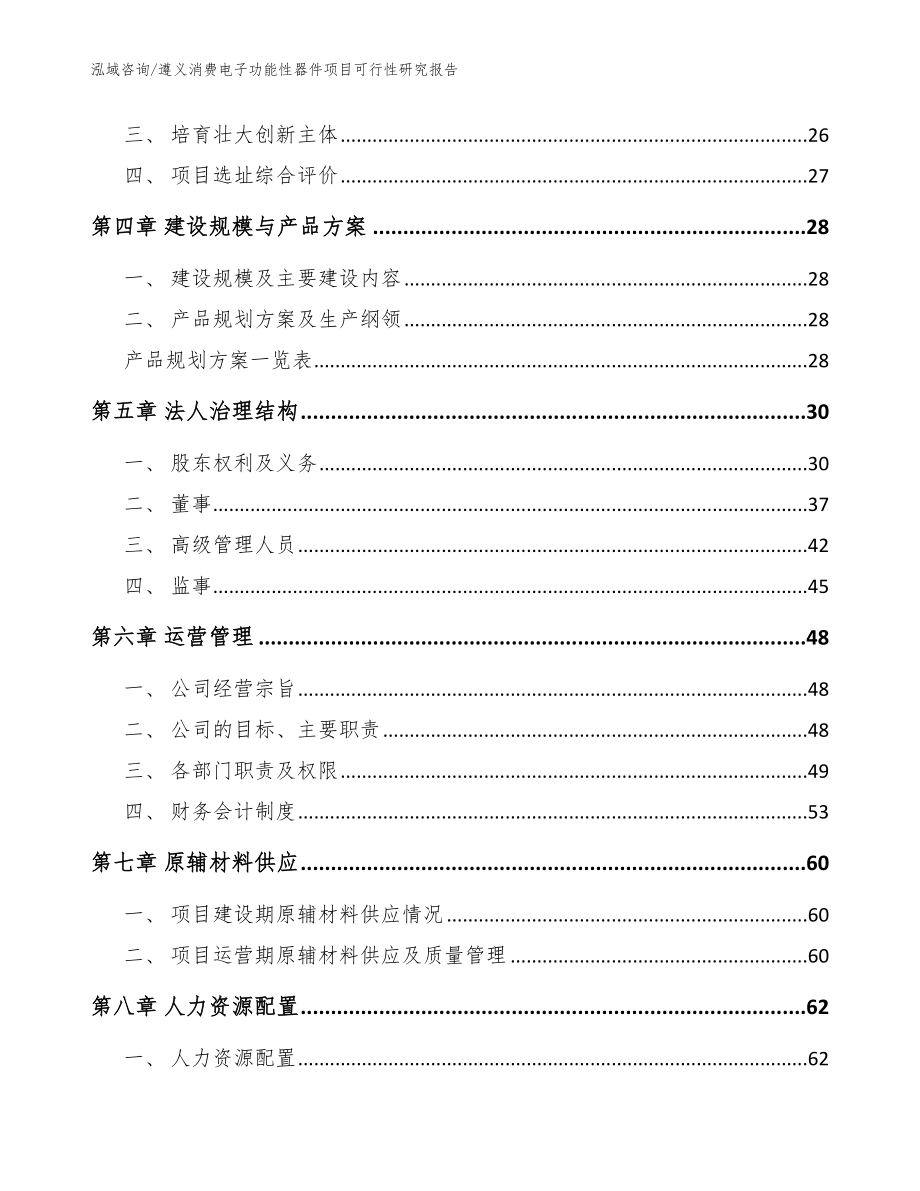 遵义消费电子功能性器件项目可行性研究报告（模板范文）_第4页