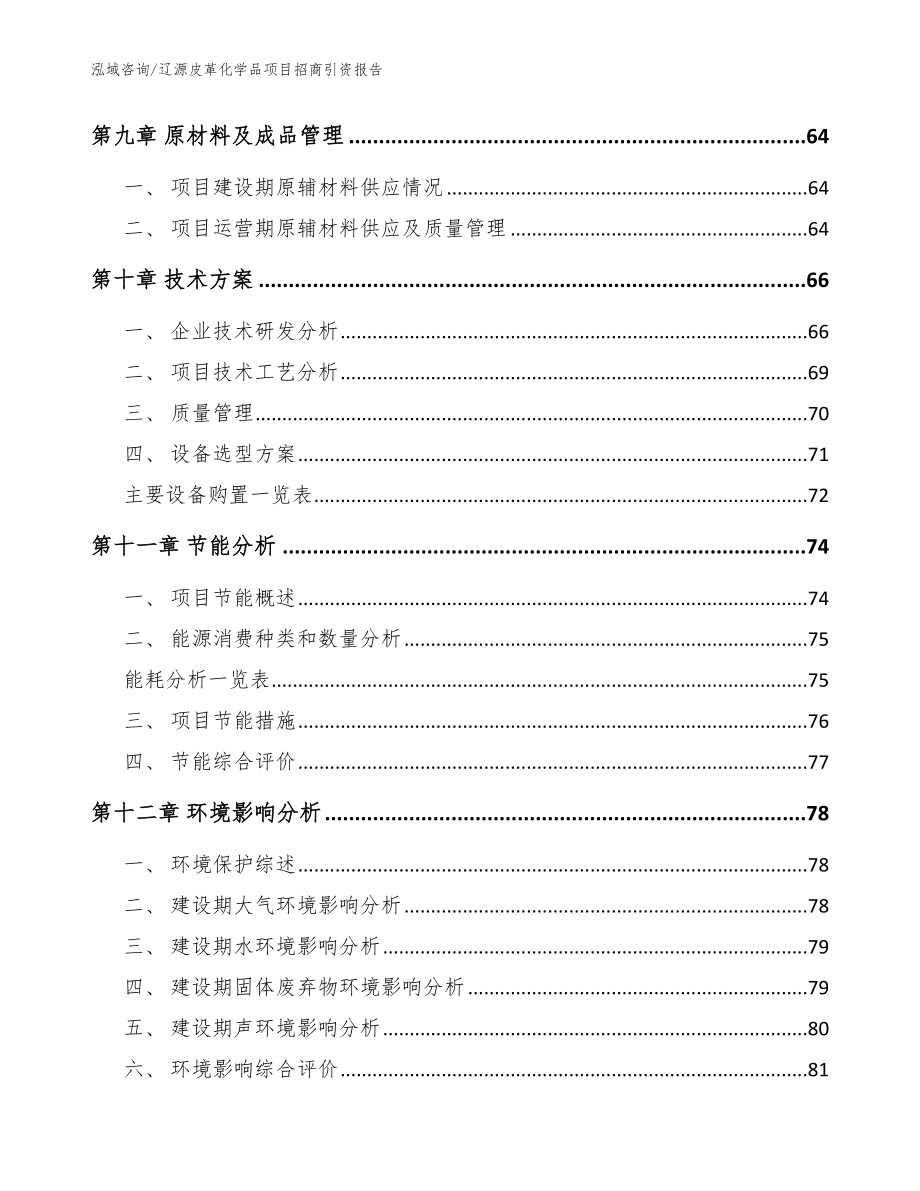 辽源皮革化学品项目招商引资报告（范文参考）_第3页