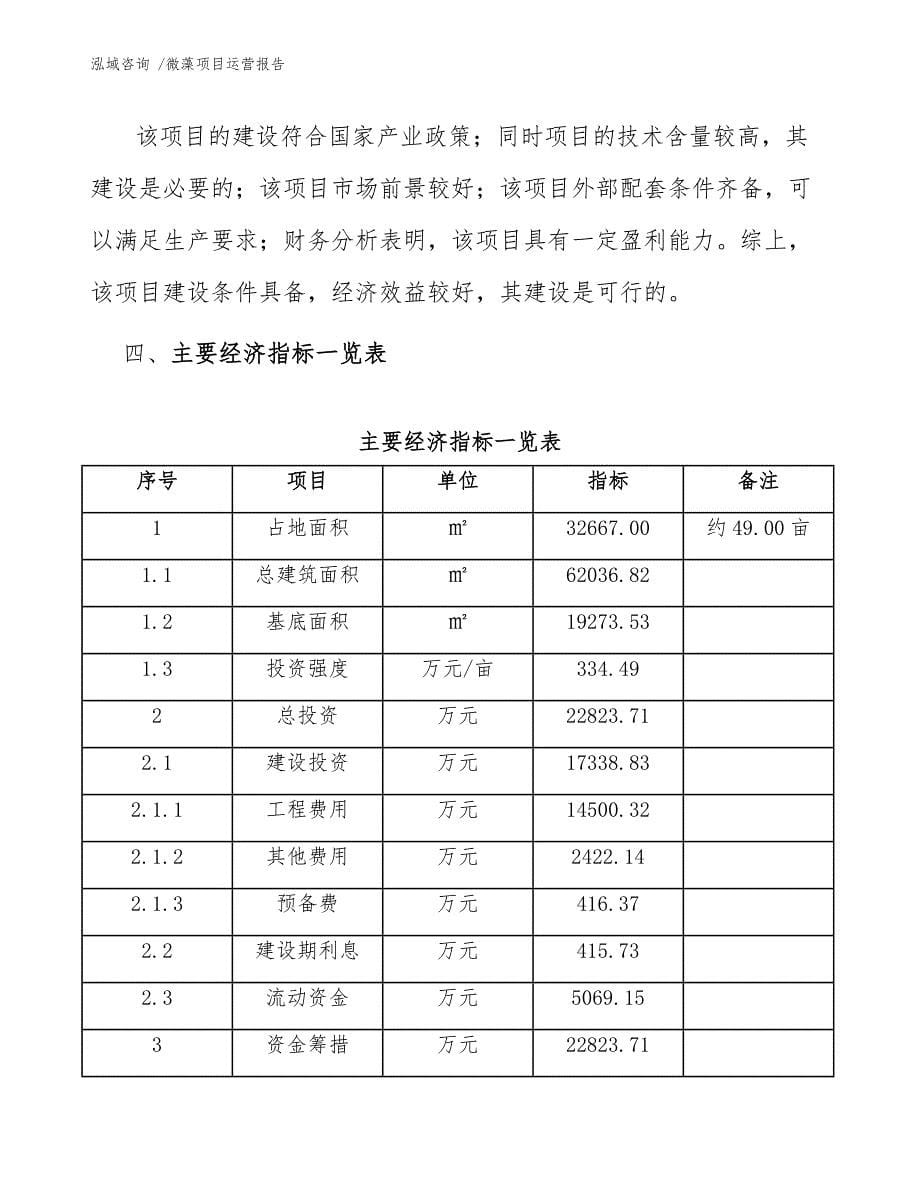 微藻项目运营报告（参考模板）_第5页