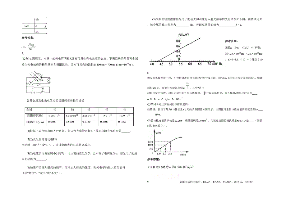 2020年河北省沧州市河间榆林庄乡中学高二物理上学期期末试卷含解析_第2页