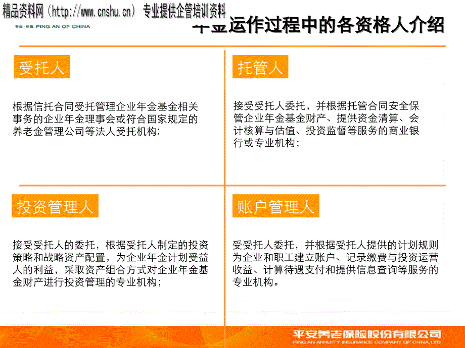 平安养老保险股份有限公司-企业年金与补充养老保险介绍（PPT19页）_第4页