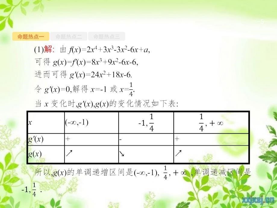 备战高考数学大二轮复习 专题二 函数与导数 2.3.1 导数与函数的单调性、极值、最值课件 理-人教版高三全册数学课件_第5页