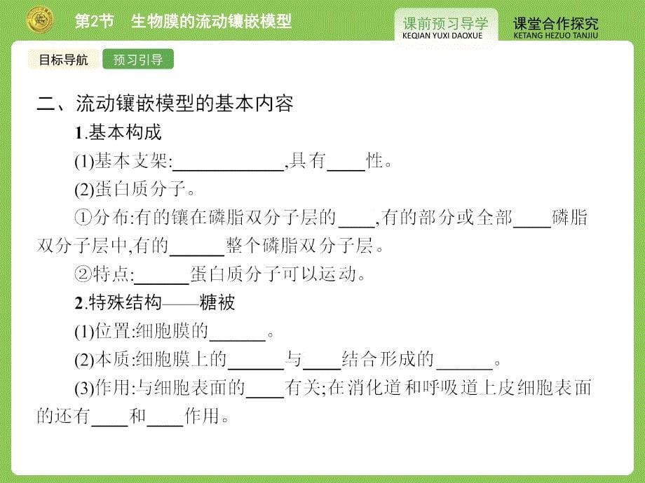 XXXX-XXXX学年新课标生物必修1授课课件第4章细胞的_第5页