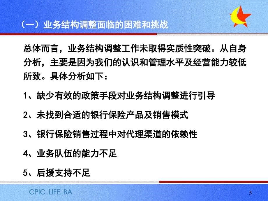 06年银行保险业务工作要点与银行保险渠道专业化建设_第5页