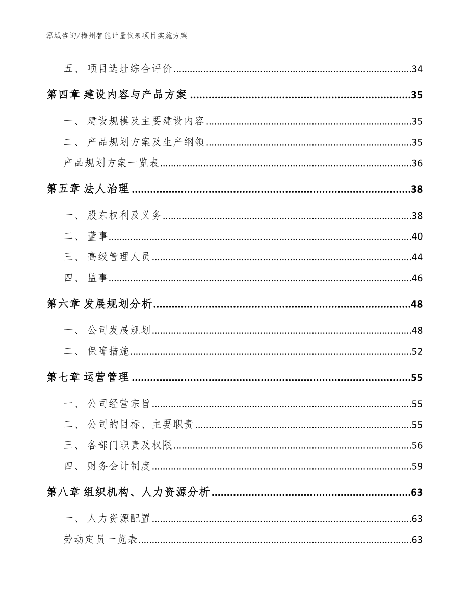 梅州智能计量仪表项目实施方案（范文）_第3页