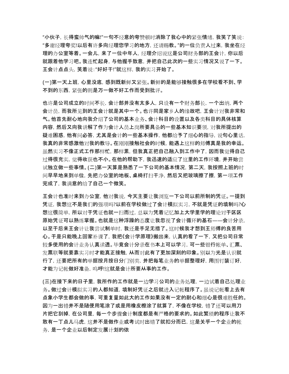 会计的实习报告3000字_第4页