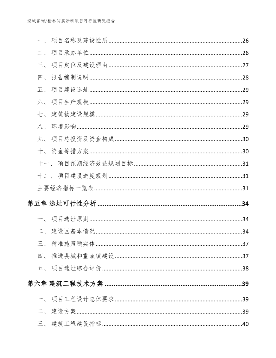 榆林防腐涂料项目可行性研究报告_范文模板_第2页