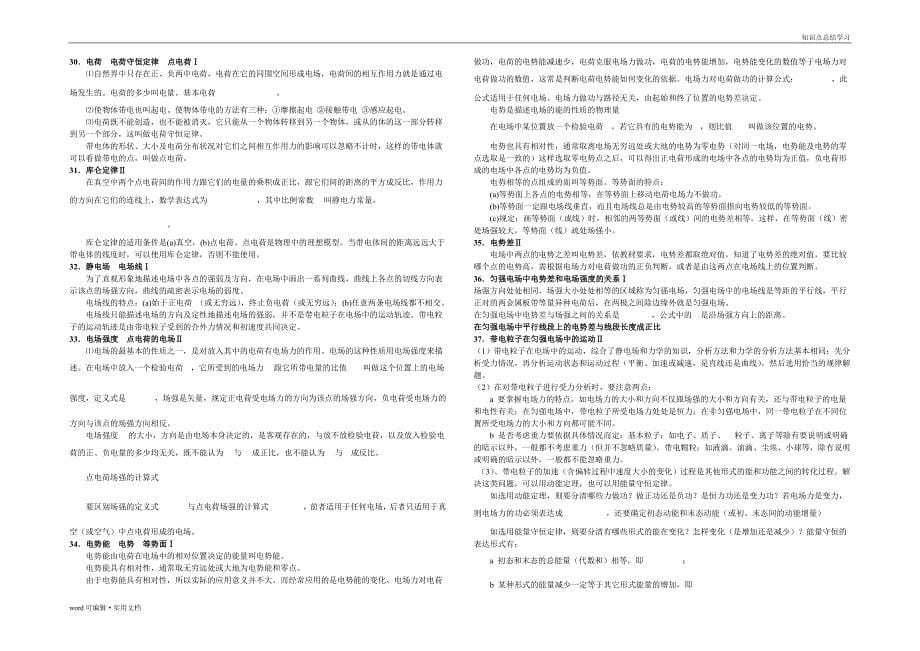 高中物理知识点 【全】整理_第5页