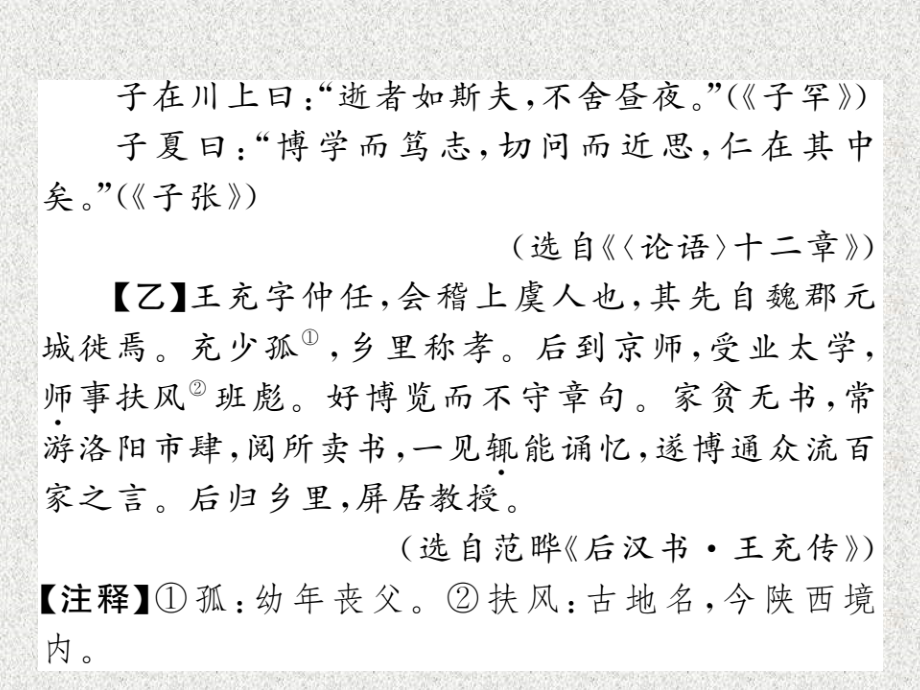 中考语文-福建省中考语文复习课件_第3页