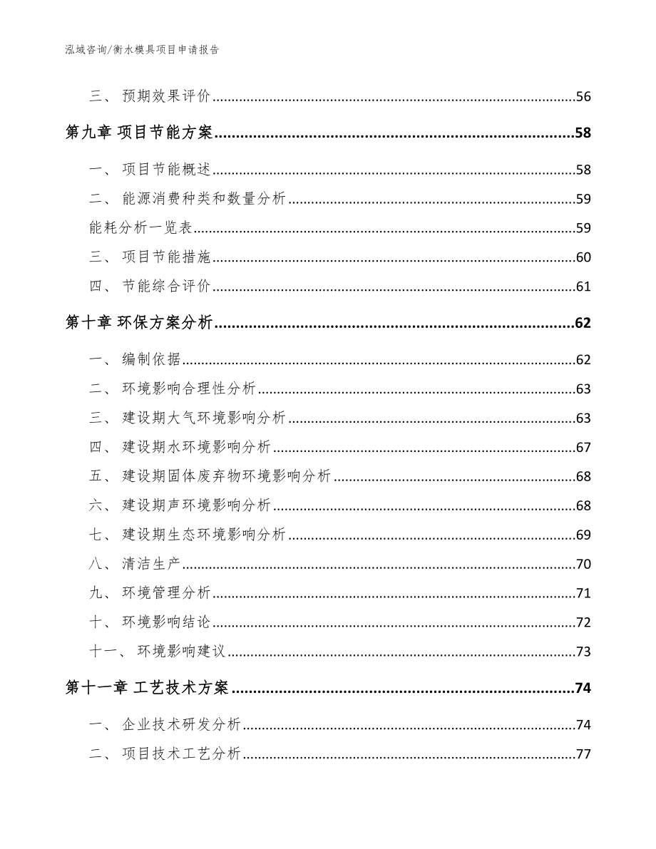 衡水模具项目申请报告模板范文_第4页