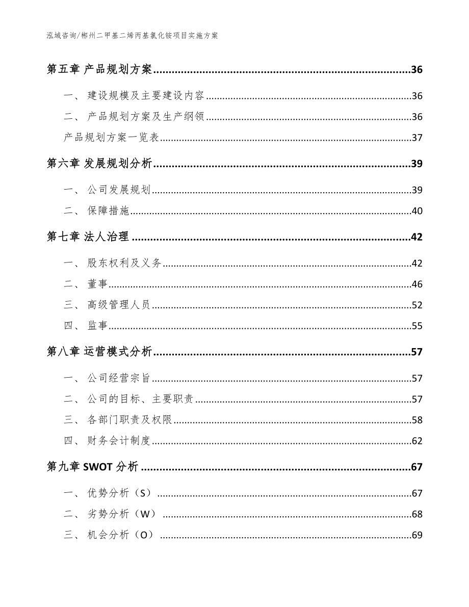 郴州二甲基二烯丙基氯化铵项目实施方案模板范本_第2页