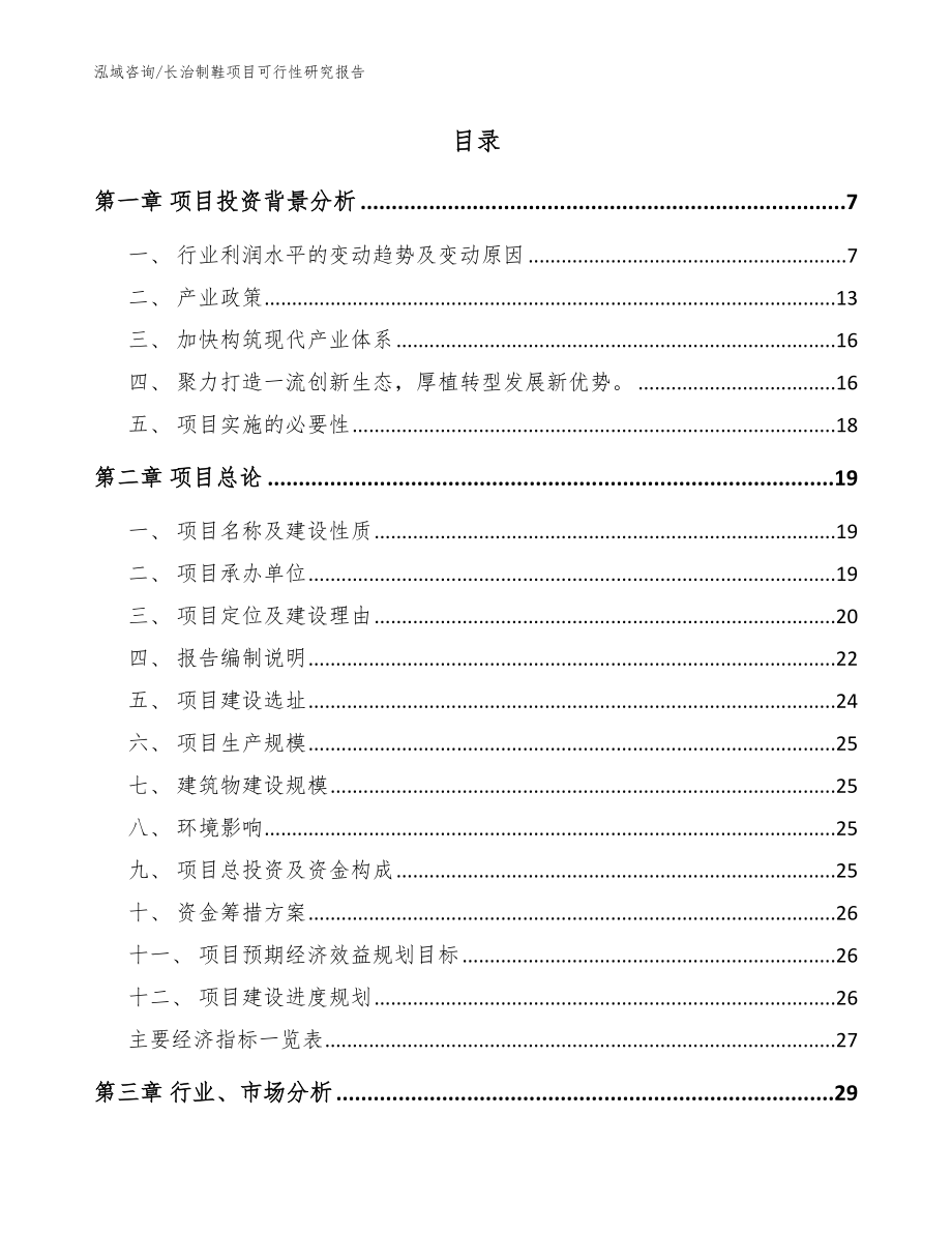 长治制鞋项目可行性研究报告_模板_第2页