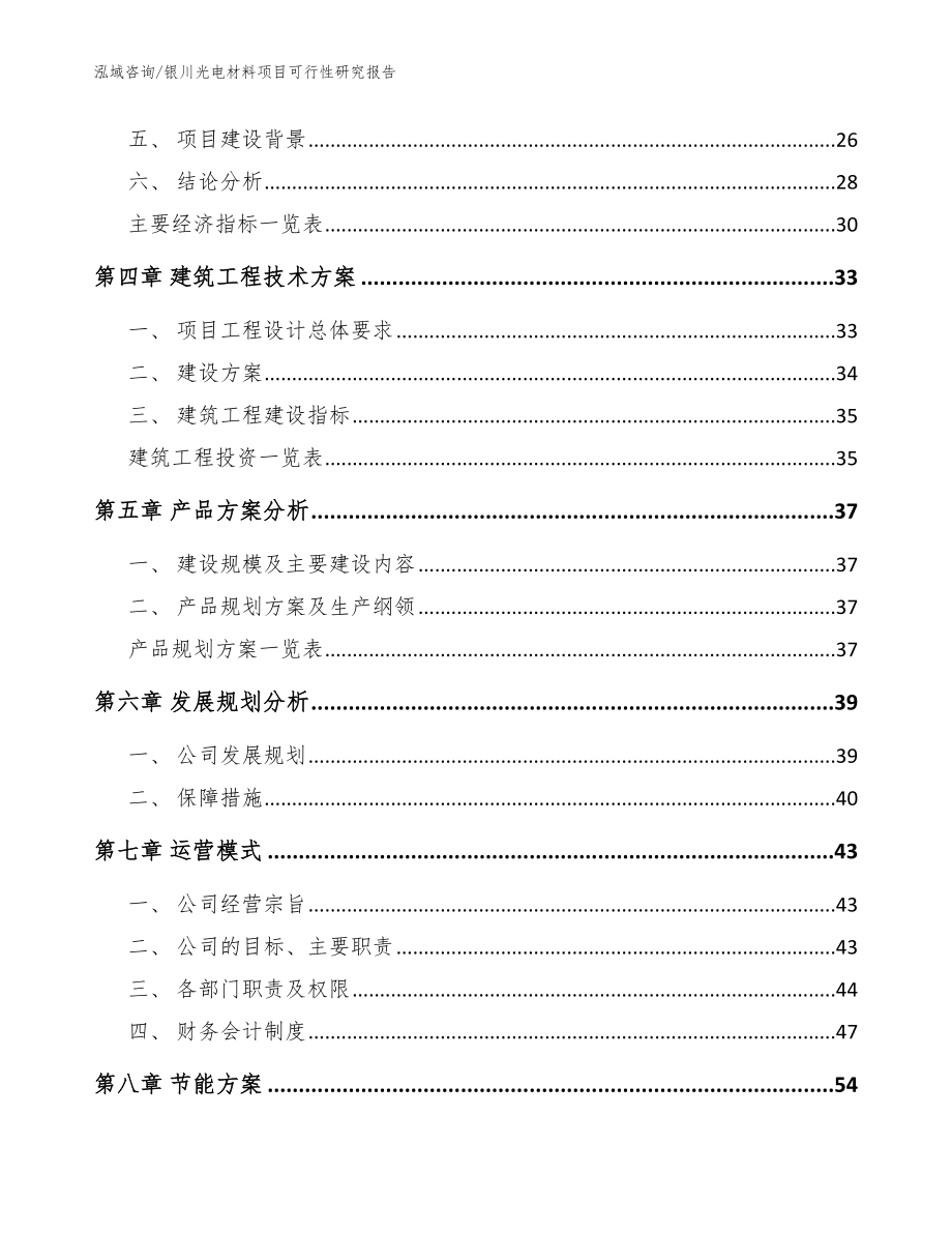 银川光电材料项目可行性研究报告_参考模板_第2页