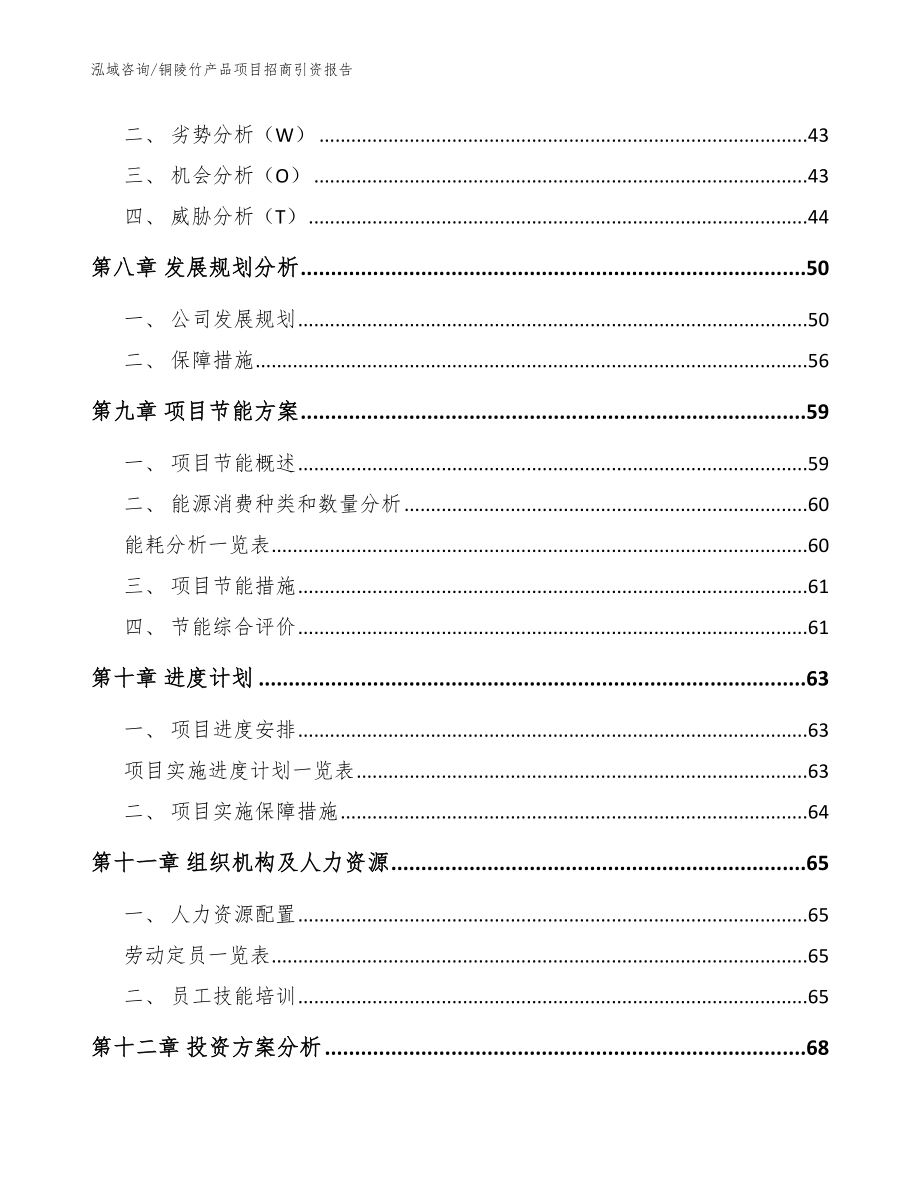 铜陵竹产品项目招商引资报告【模板范文】_第3页