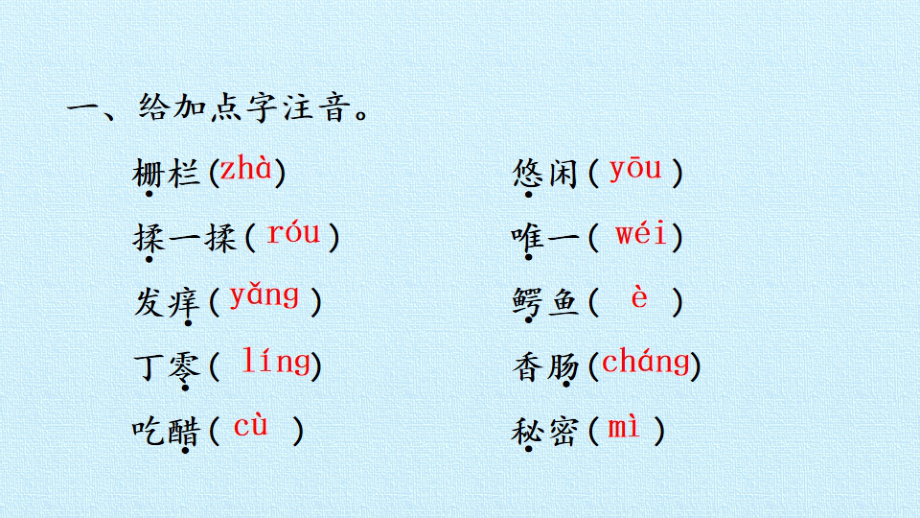 统编版2020年三年级语文下册 第五单元 复习课件（15页）_第2页