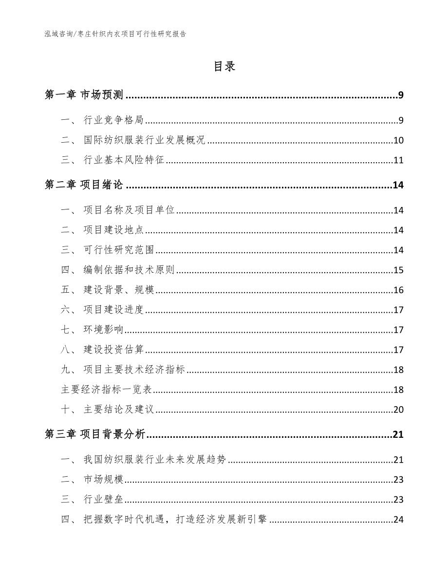 枣庄针织内衣项目可行性研究报告模板范文_第2页