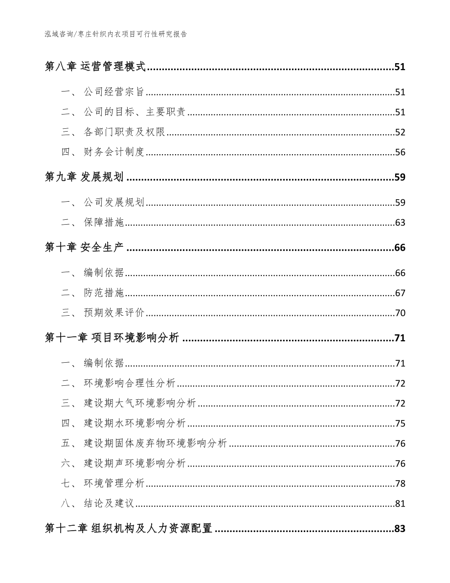 枣庄针织内衣项目可行性研究报告模板范文_第4页