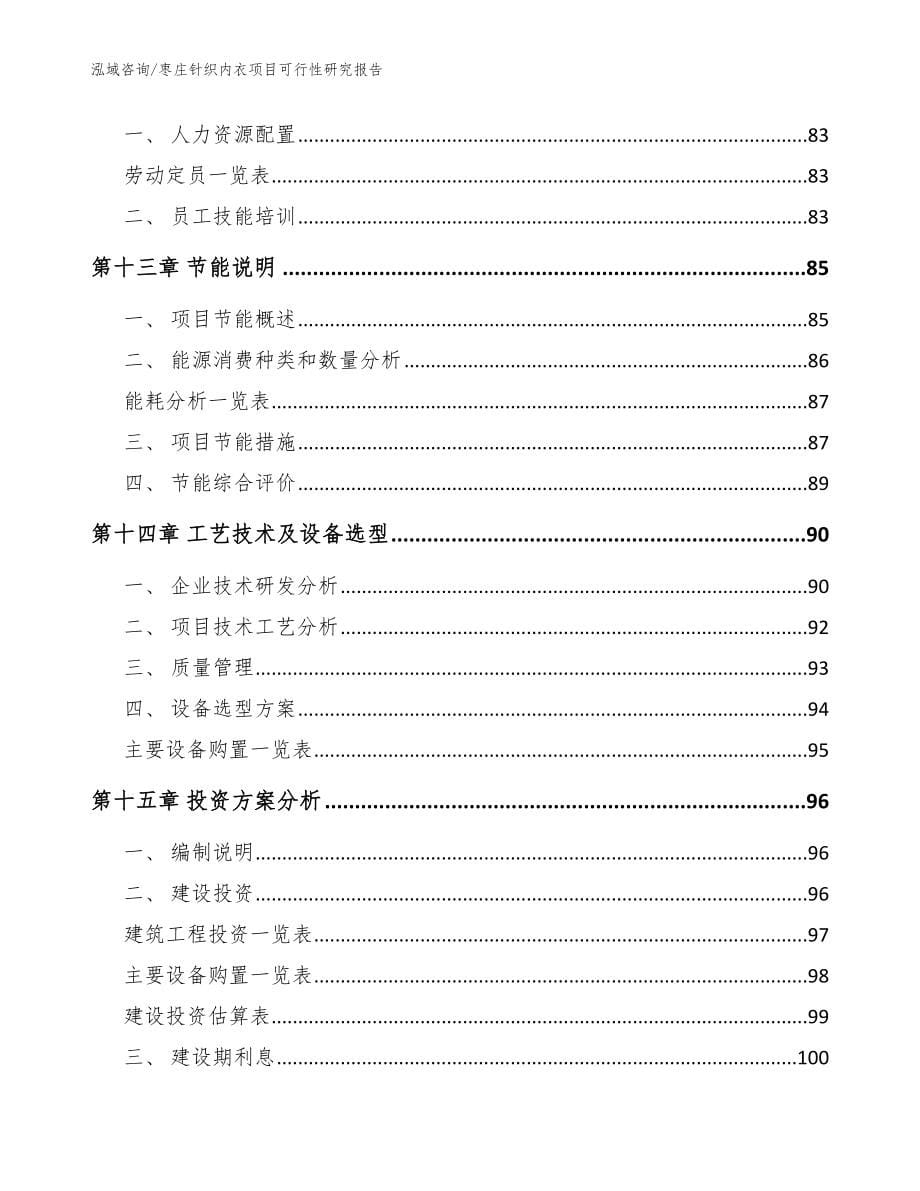 枣庄针织内衣项目可行性研究报告模板范文_第5页