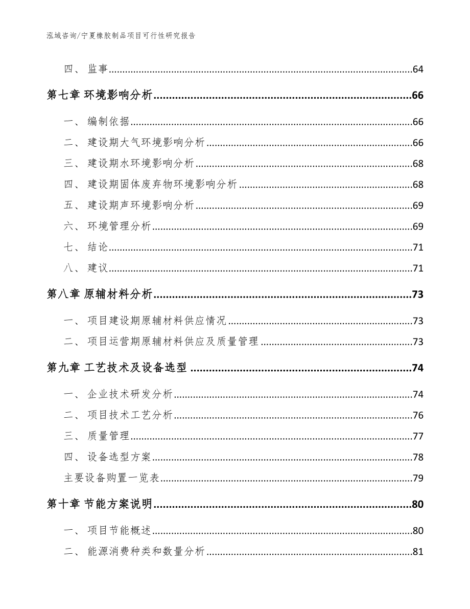 宁夏橡胶制品项目可行性研究报告（范文）_第4页