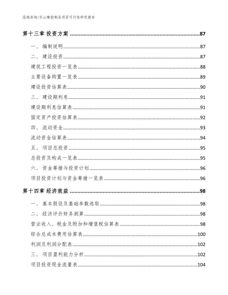 乐山橡胶制品项目可行性研究报告_模板_第4页