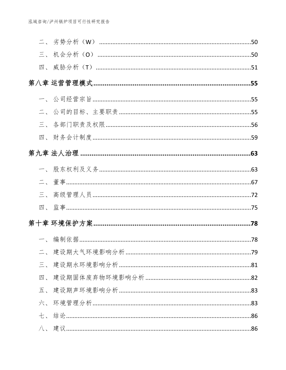 泸州锅炉项目可行性研究报告_范文参考_第4页