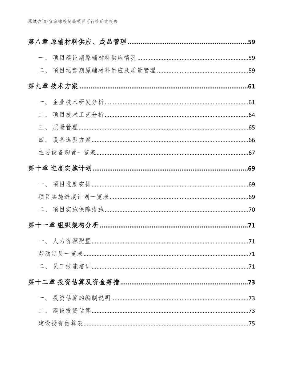 宜宾橡胶制品项目可行性研究报告_模板_第4页