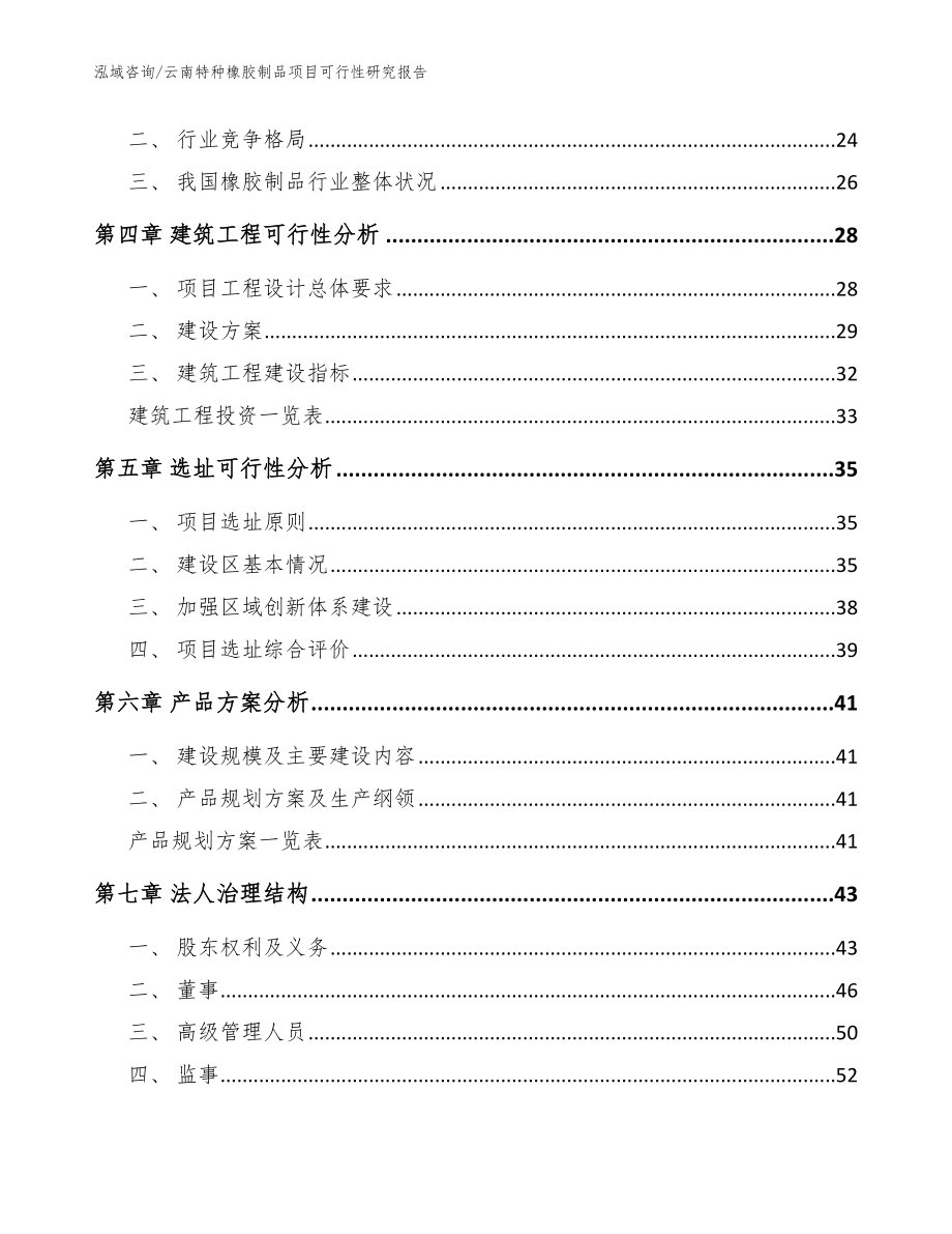 云南特种橡胶制品项目可行性研究报告_模板参考_第2页