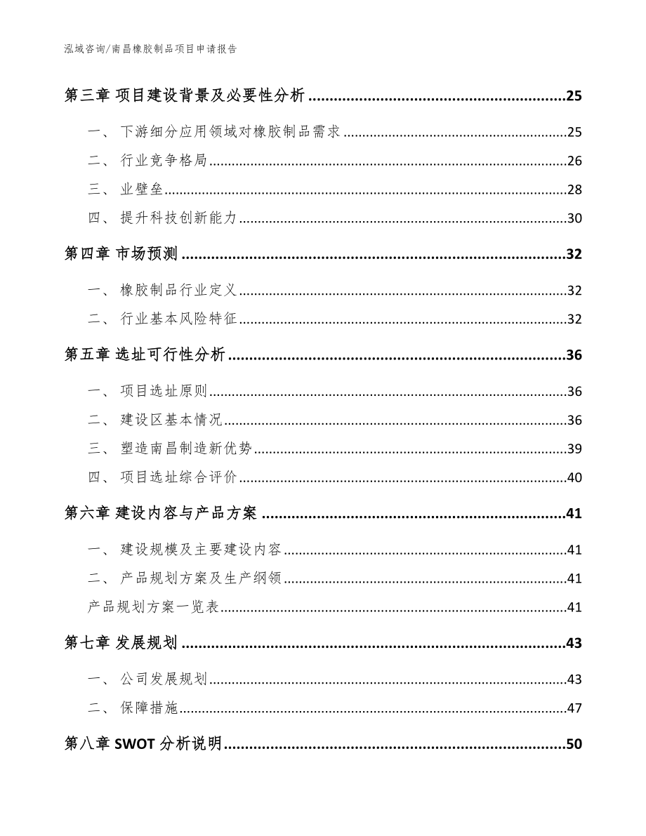 南昌橡胶制品项目申请报告（范文参考）_第3页