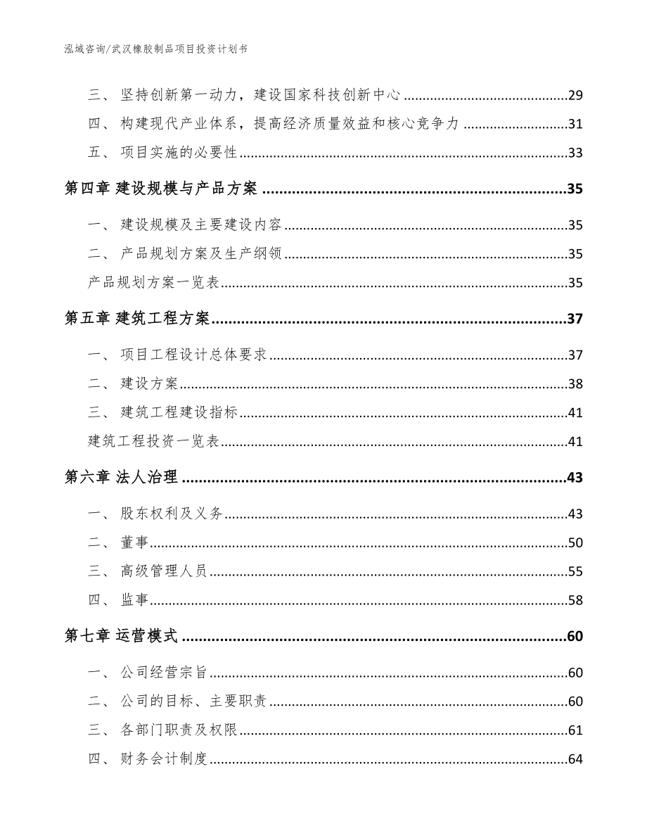 武汉橡胶制品项目投资计划书_参考范文_第2页