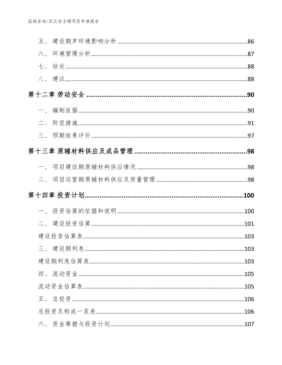 武汉安全帽项目申请报告【参考范文】_第4页