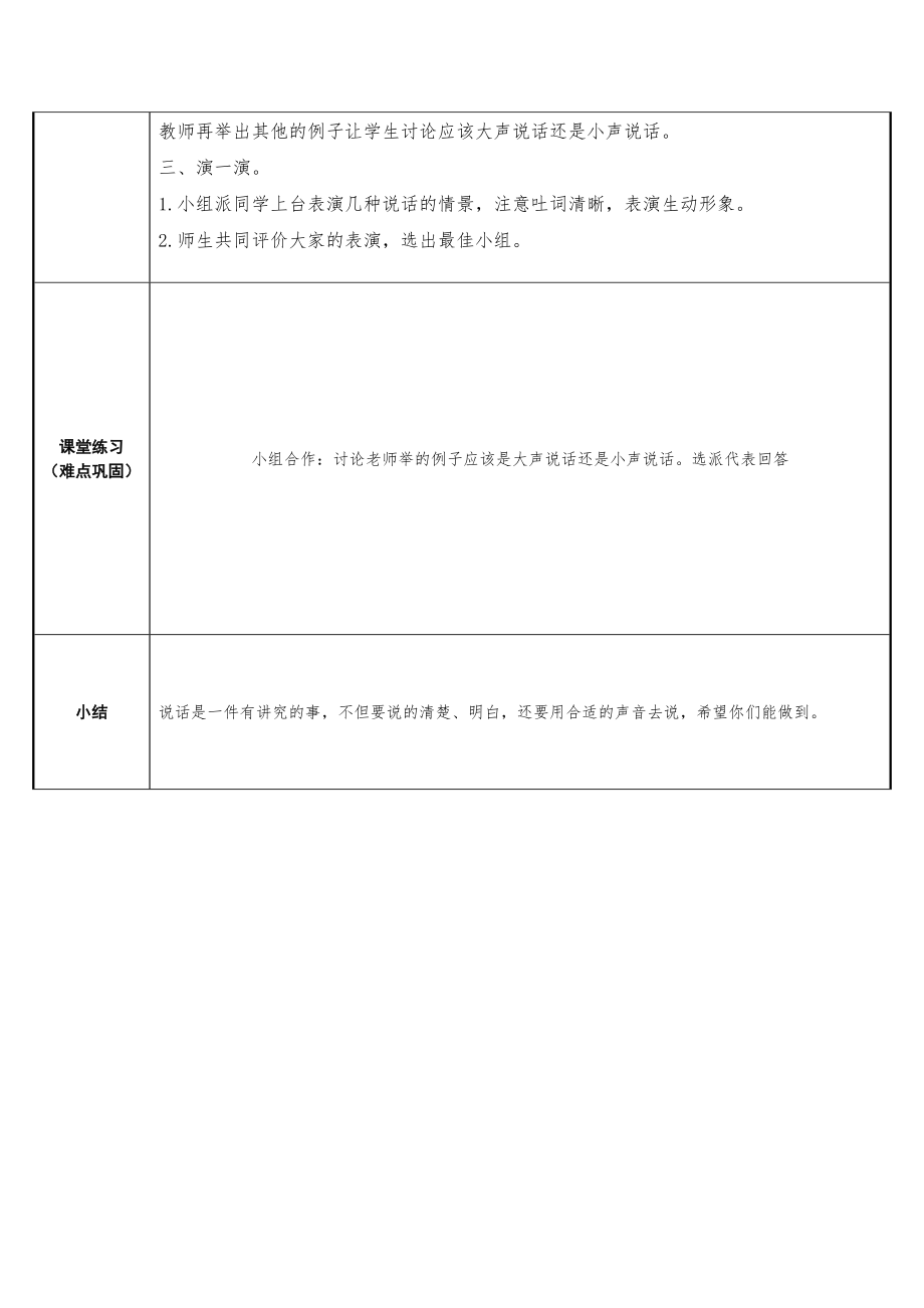 部编版小学一年级语文口语交际—用多大的声音教案_第2页