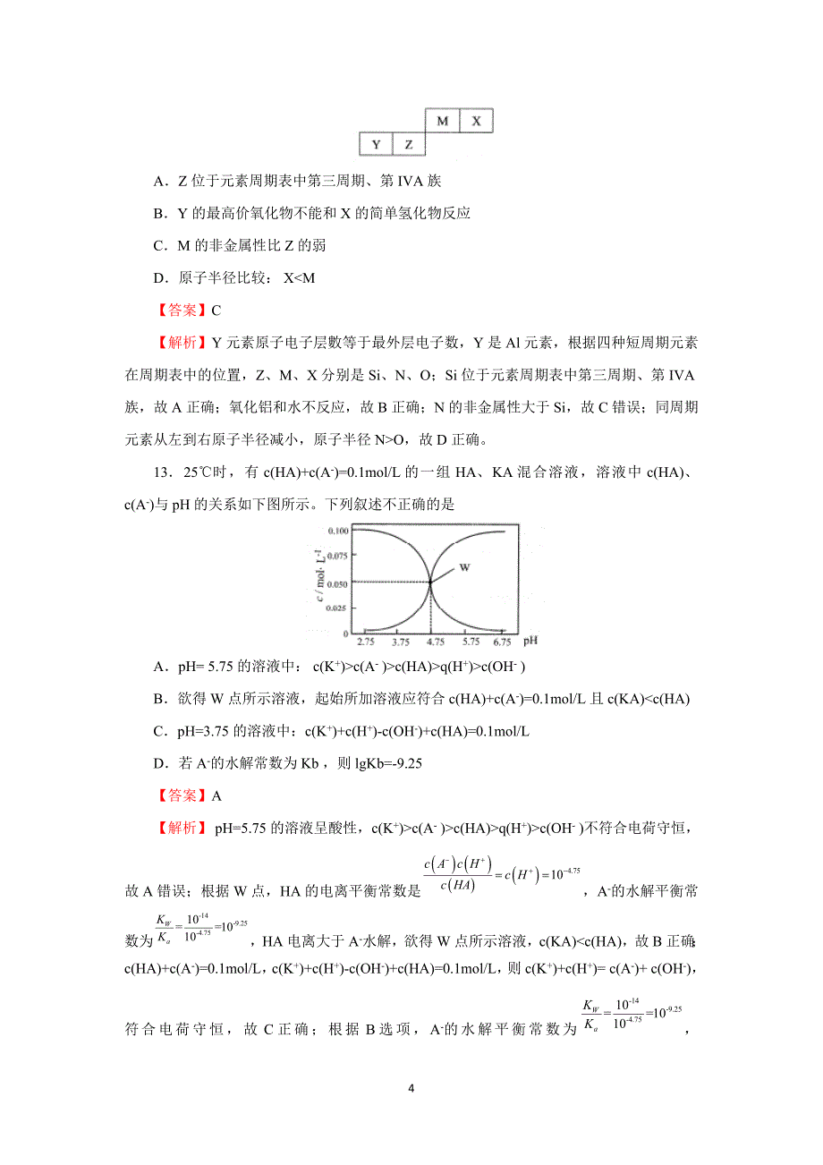 《2018届全国卷高考考前适应性试卷(三)(化学)》_第4页