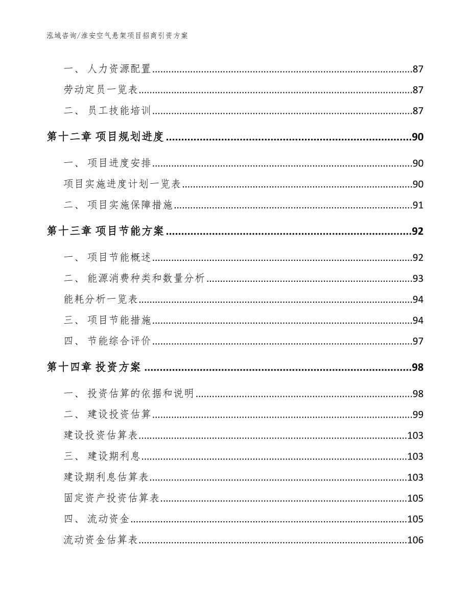 淮安空气悬架项目招商引资方案范文参考_第5页