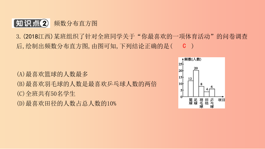 201x年春七年级数学下册 第十章 数据的收集、整理与描述 10.2 直方图习题 新人教版_第2页