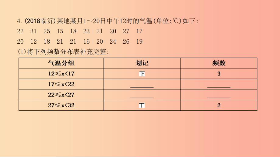 201x年春七年级数学下册 第十章 数据的收集、整理与描述 10.2 直方图习题 新人教版_第3页