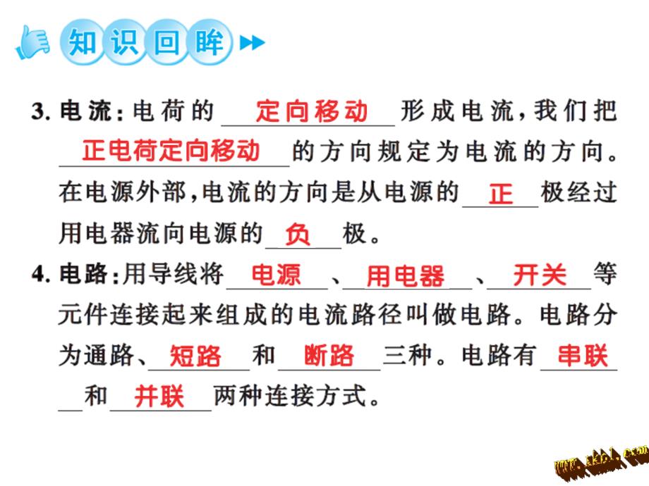 2016年第十五章内电流和电路章末小结与训练题及答案课件资料_第3页