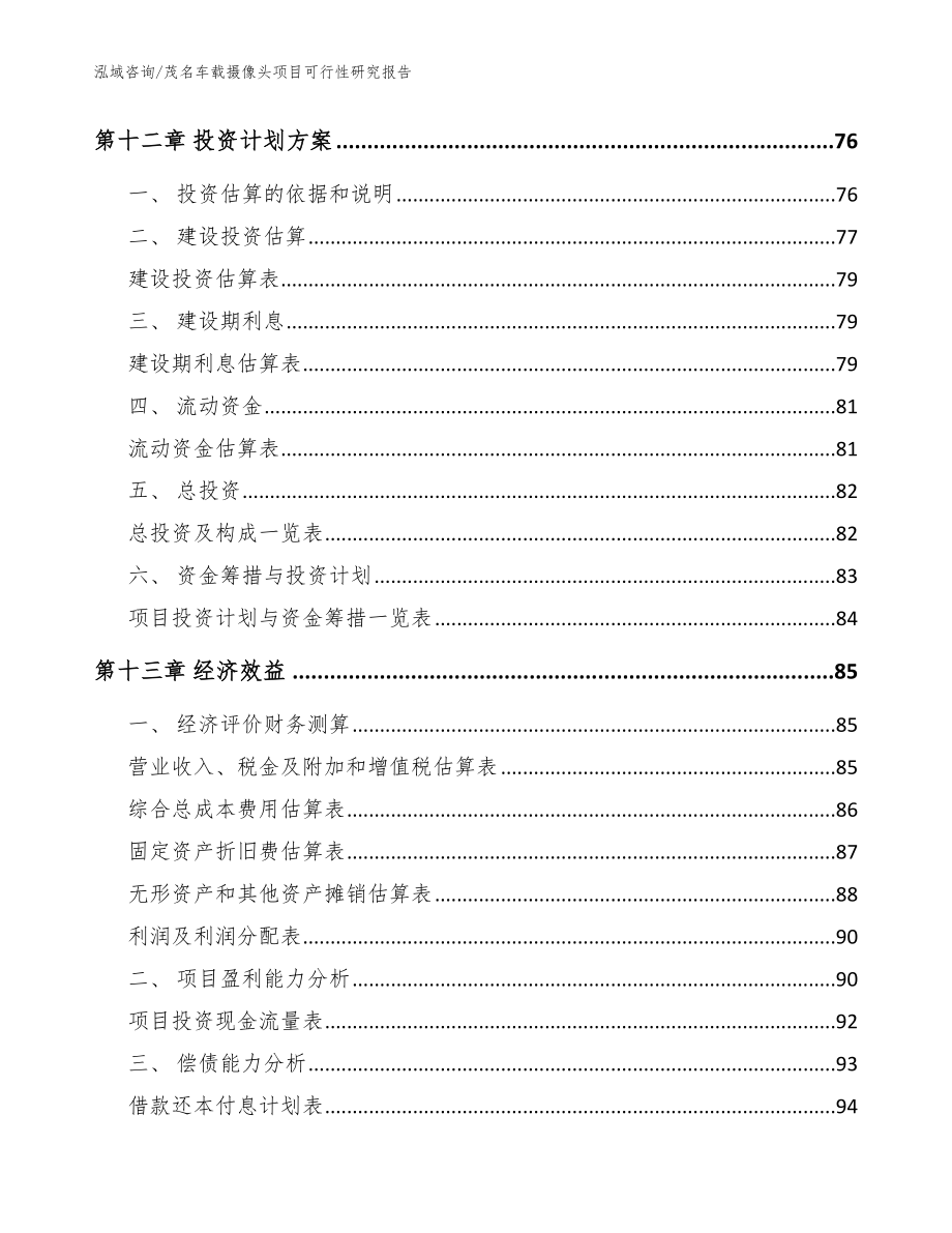 肇庆车载摄像头项目可行性研究报告_模板参考 (1)_第4页