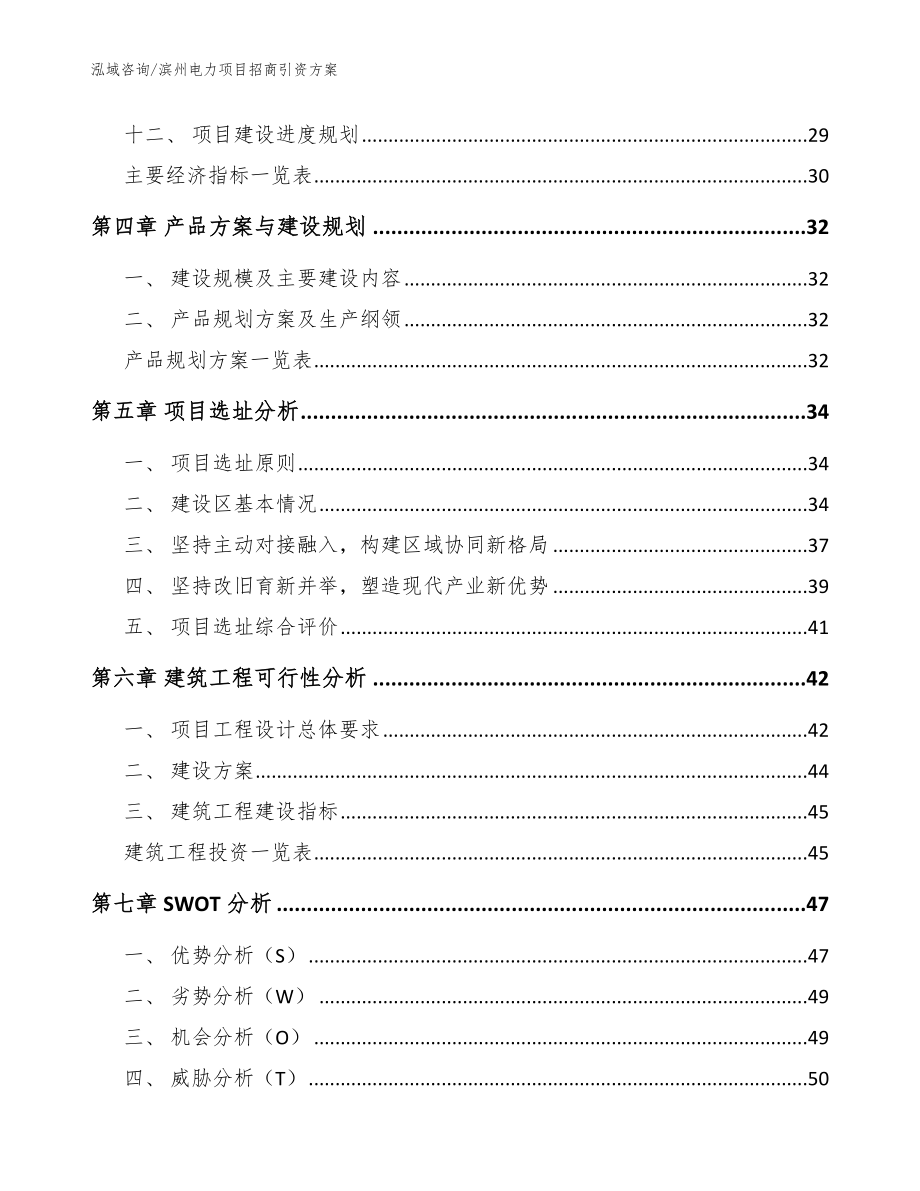 滨州电力项目招商引资方案（模板范本）_第3页