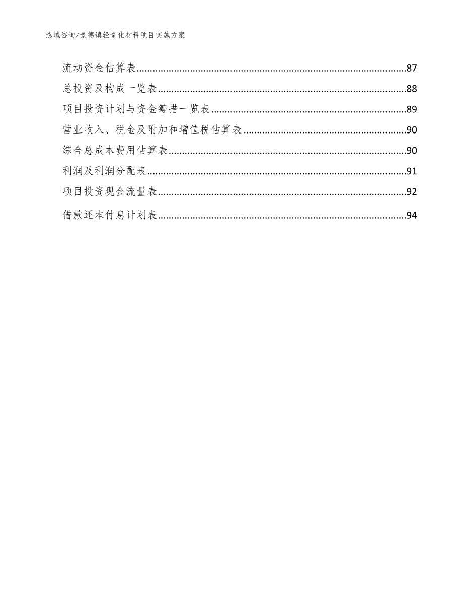 景德镇轻量化材料项目实施（参考模板）_第5页