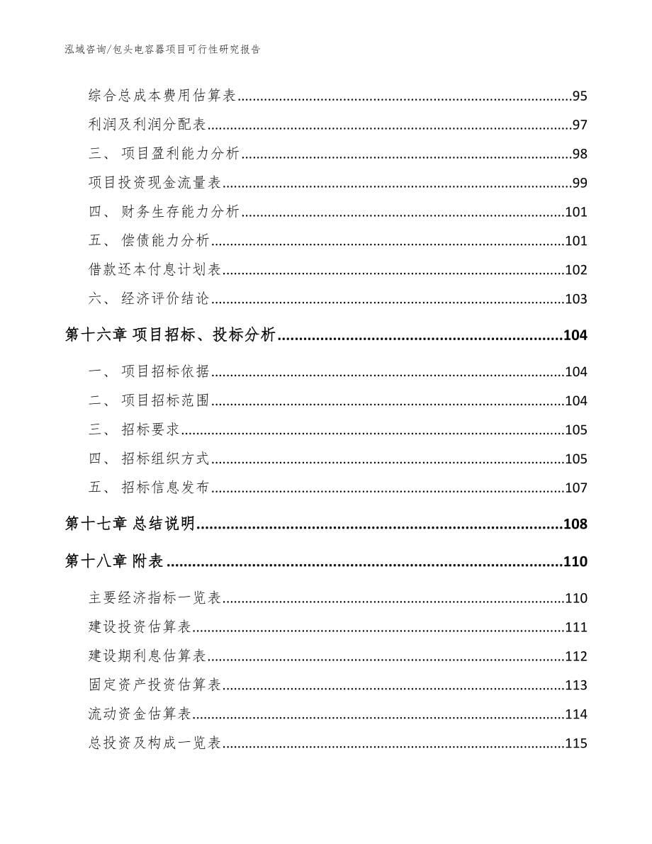 包头电容器项目可行性研究报告（参考模板）_第5页