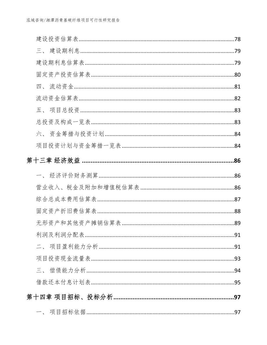 湘潭沥青基碳纤维项目可行性研究报告【范文参考】_第5页