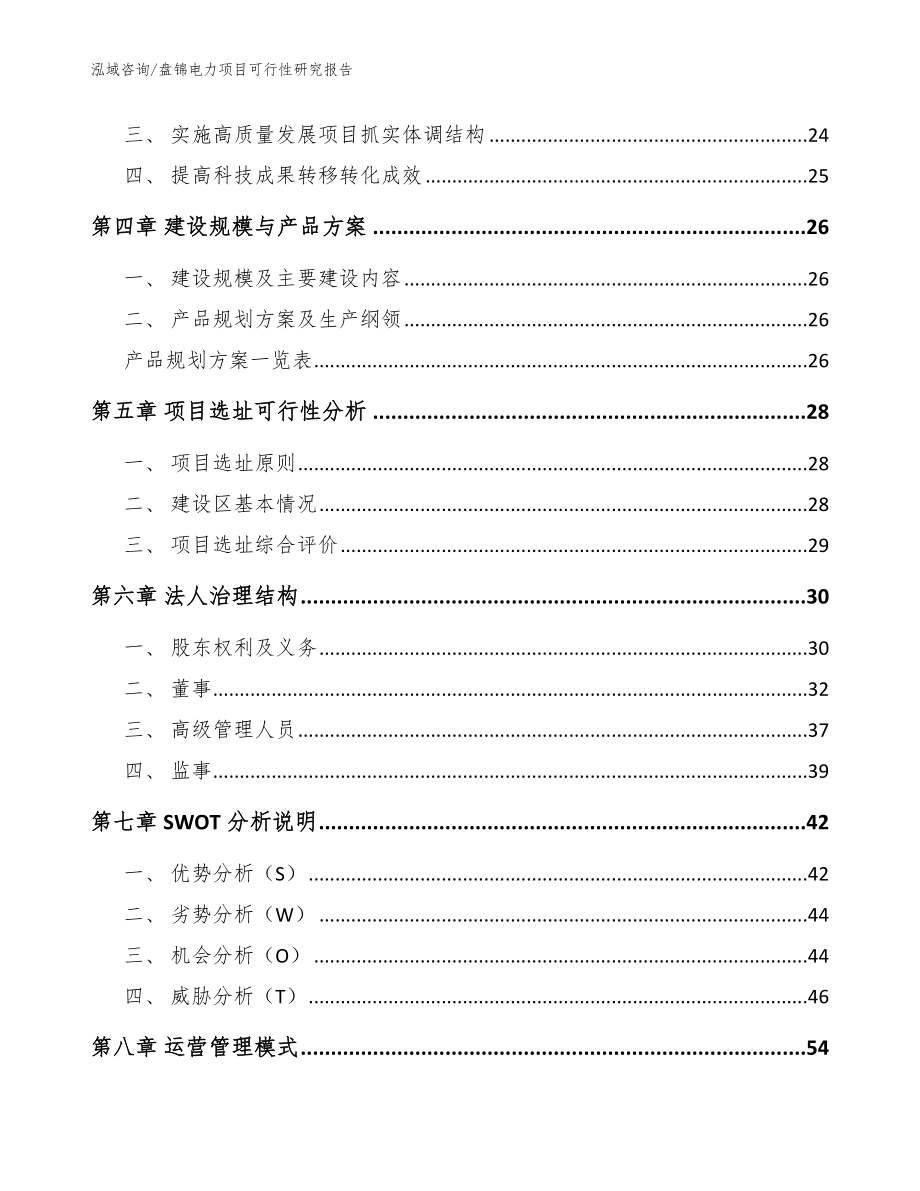 盘锦电力项目可行性研究报告（范文）_第2页